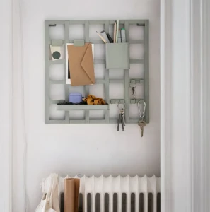 Панель для зберігання SNICKRA IKEA сіро-зелений