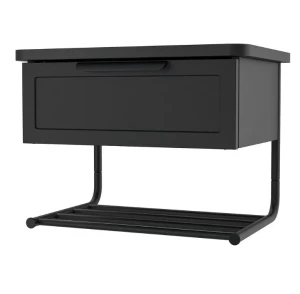 Столик приліжковий настінний GRÅFJÄLLET IKEA антрацит