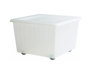 Коробка на колесах з кришкою VESSLA IKEA білий