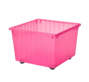 Коробка на колесах VESSLA IKEA світло-рожевий