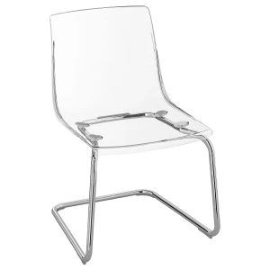 Стілець TOBIAS IKEA прозорий/хром Стілець TOBIAS IKEA прозорий/хром