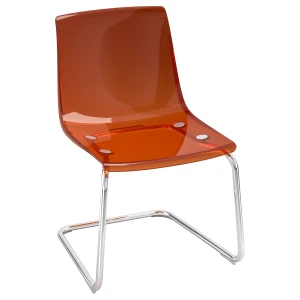 Стілець TOBIAS IKEA червоно-коричневий/хром Стілець TOBIAS IKEA червоно-коричневий/хром