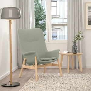 Крісло з високою спинкою VEDBO IKEA світло-зелений