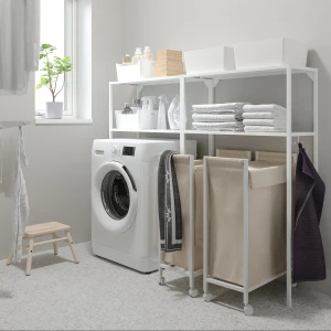 Стелаж для ванної кімнати ENHET IKEA 160x30x129 білий