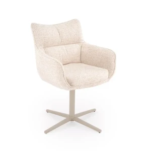 Крісло поворотне K614 CS HALMAR бежевий/кашемір