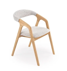 Крісло BUENO HALMAR світло-сірий/натуральний