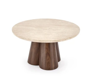 Стіл журнальний FRIDA HALMAR травертін/горіх