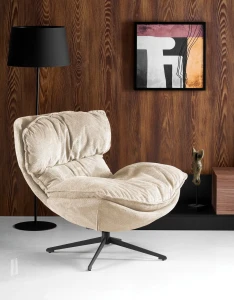 Крісло поворотне ROGER HALMAR бежевий