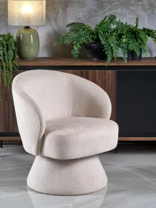 Крісло поворотне VECNA HALMAR бежевий