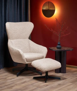 Крісло поворотне FREDY HALMAR світло-бежевий