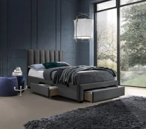 Ліжко GRACE 120 HALMAR сірий