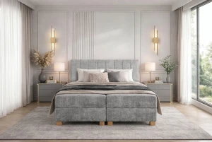 Ліжко LARGO 160 HALMAR сірий