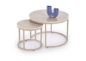 Стіл журнальний PAOLA HALMAR травертін/кашемір