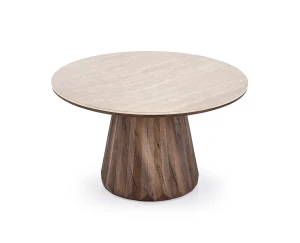 Стіл журнальний DIAVOLA HALMAR травертін/горіх