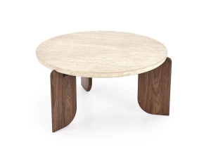 Стіл журнальний MAMBO HALMAR травертин/горіх