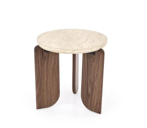 Стіл журнальний MAMBO S HALMAR травертин/горіх