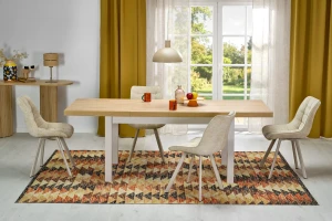 Стіл обідній розкладний TIAGO HALMAR дуб хикора/кешемір