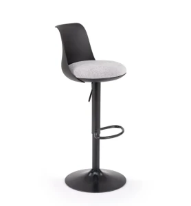 Стілець барний H127 Halmar чорний/сірий