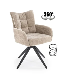 Крісло поворотне K540 Halmar бежевий