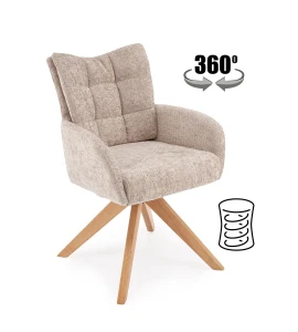 Крісло поворотне K540 WD Halmar бежевий