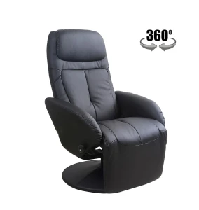 Крісло-реклайнер поворотне OPTIMA HALMAR чорний