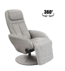 Крісло-реклайнер поворотне OPTIMA 2 HALMAR сірий