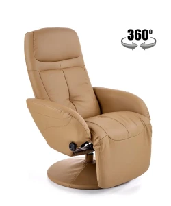 Крісло-реклайнер поворотне OPTIMA HALMAR бежевий