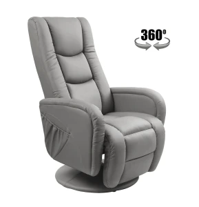Розкладне крісло з функцією масажу PULSAR HALMAR сірий