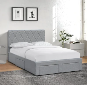 Ліжко BETINA 120 HALMAR сірий