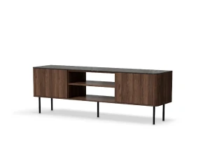 Тумба під телевізор SOLANO RTV-1 HALMAR горіх Вармія/чорний мармур