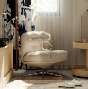 Крісло поворотне DYVLINGE IKEA бежевий