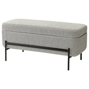 Банкетка з контейнером VALTORP IKEA бежевий/коричневий