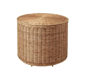 Пуф із контейнером TOLKNING IKEA ротанг