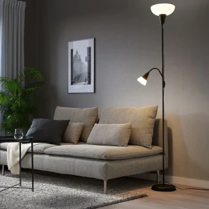 Підлогова лампа TÅGARP IKEA білий чорний