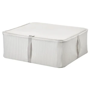 Контейнер для одягу HEMMAFIXARE IKEA 44x51x19 см біло-сіра смужка