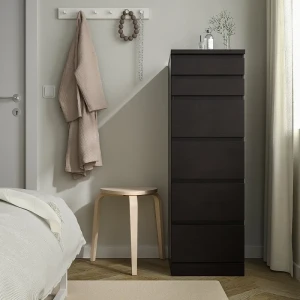 Комод MALM IKEA чорно-коричневий