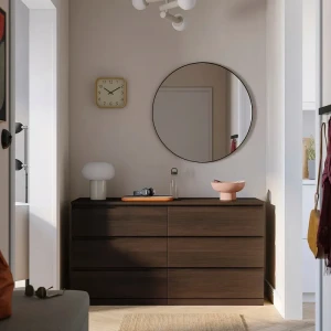 Комод STORKLINTA IKEA 140х50х75 см темно-коричневий