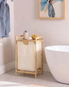 Кошик для білизни TOROTAL BELIANI бамбук бежевий
