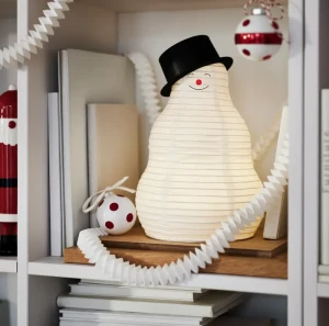 Світлодіодний декор STRÅLA IKEA білий сніговик