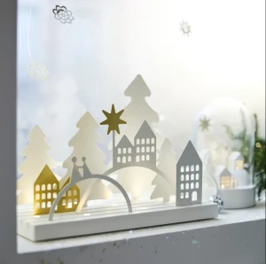 Світлодіодний декор настольний STRÅLA IKEA пейзаж село