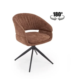 Крісло поворотне K602 HALMAR коричневий