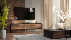 Тумба RTV 4D CORTINA 200 CAMA горіх