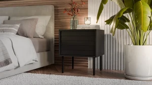 Тумба приліжкова комплект 2 шт CORTINA CAMA чорний