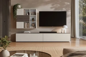 Меблева стінка LYNX CAMA кашемір/дуб Dunin