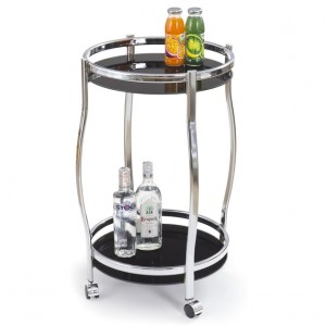 Стол сервировочный BAR-8 HALMAR черный